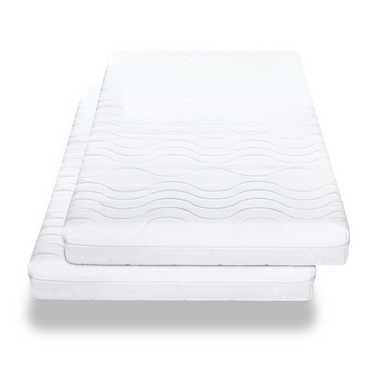 Double pack premium 7-zone mattress 80x200 cm CloudComfort, height 15 cm, firmness level H2/H3, twin set