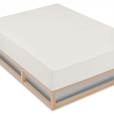 Set van 4 Castell jersey katoenen hoeslakens, wit, 140 x 190 - 150 x 200 cm
