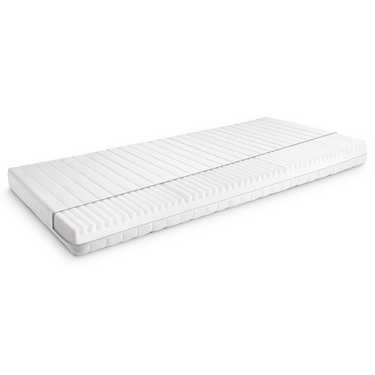 Cold foam mattress K16 90 x 190 cm, height 16 cm, firmness level H2/H3 + CloudComfort Basic gel-flake pillow 40 x 80 cm free of charge