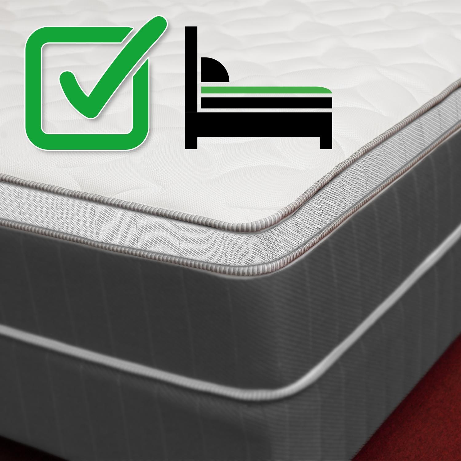 Eigenschaften als Symbole – CloudComfort Cool Topper 90 x 200 cm H2/H3 + CloudComfort Basic Gel-Flocken Kissen 40 x 80 cm