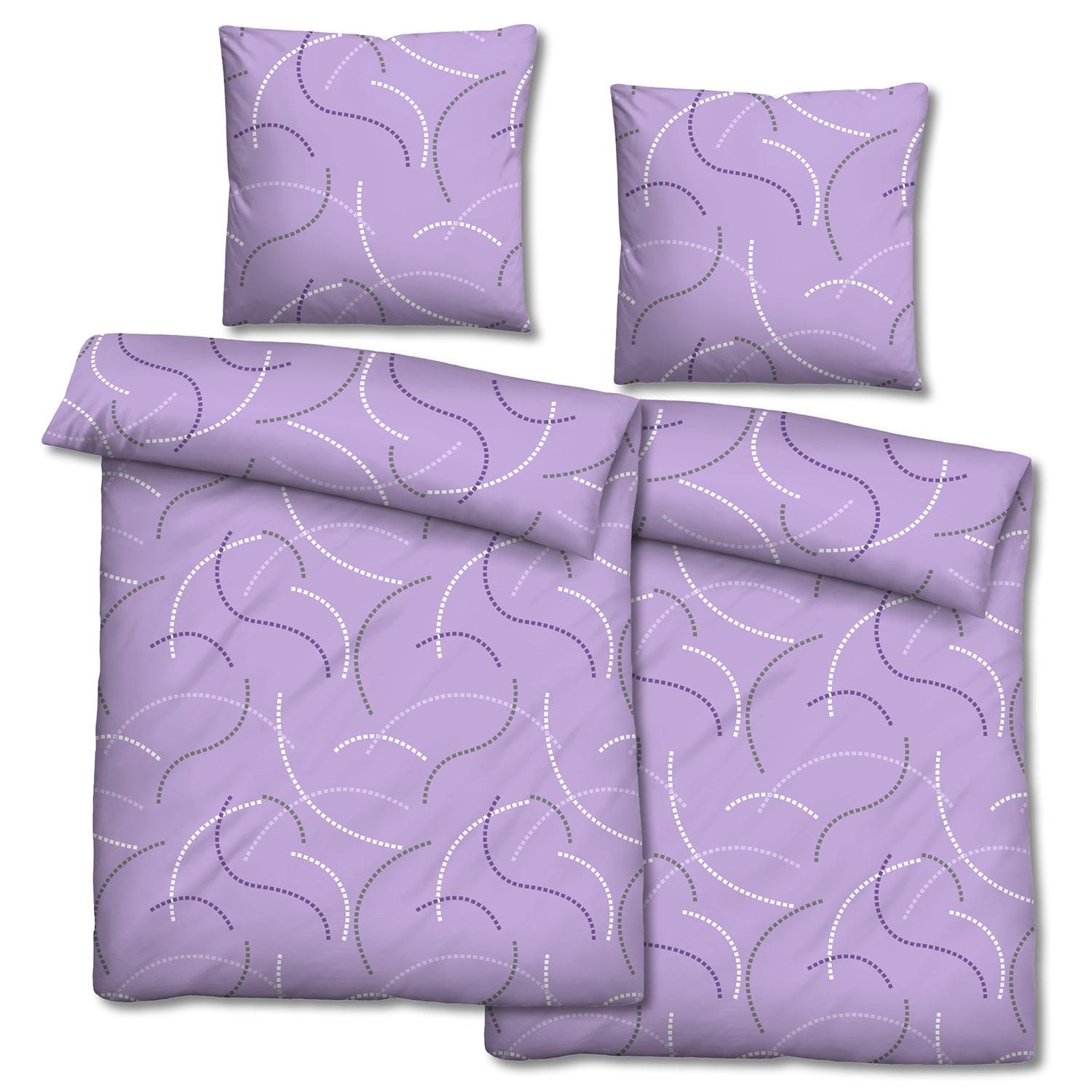 Confezione doppia di biancheria da letto in microfibra 135 x 200 + 80 x 80 cm