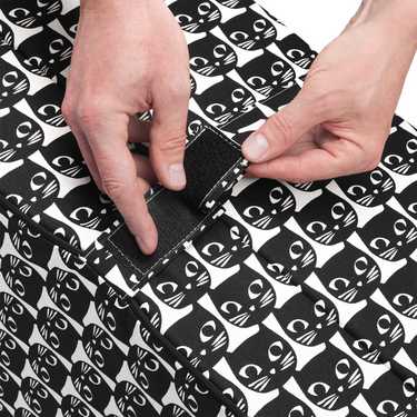 CloudComfort Basic folding mattress 70 x 195 cm with cat pattern, 10 cm high