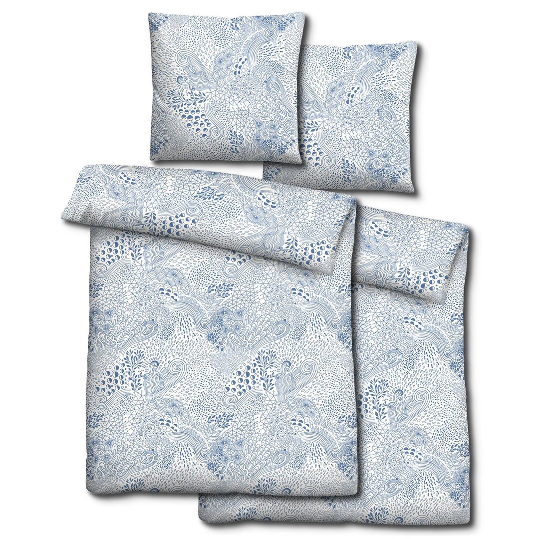 Theonoi Set Biancheria Da Letto Per Bambini Con Dinosauri – 2 Pezzi, Copripiumino 135x200 Cm Reversibile, Federa 80x80 Cm, Cotone Öko-Tex