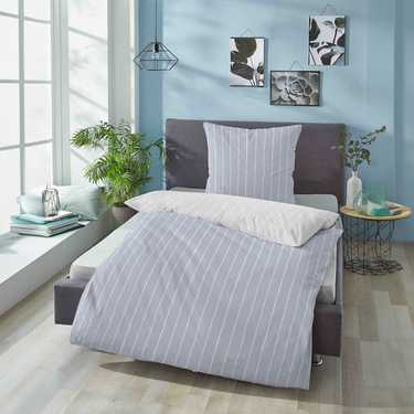 Double pack Castell cotton satin bed linen 135 x 200 cm + 80 x 80 cm