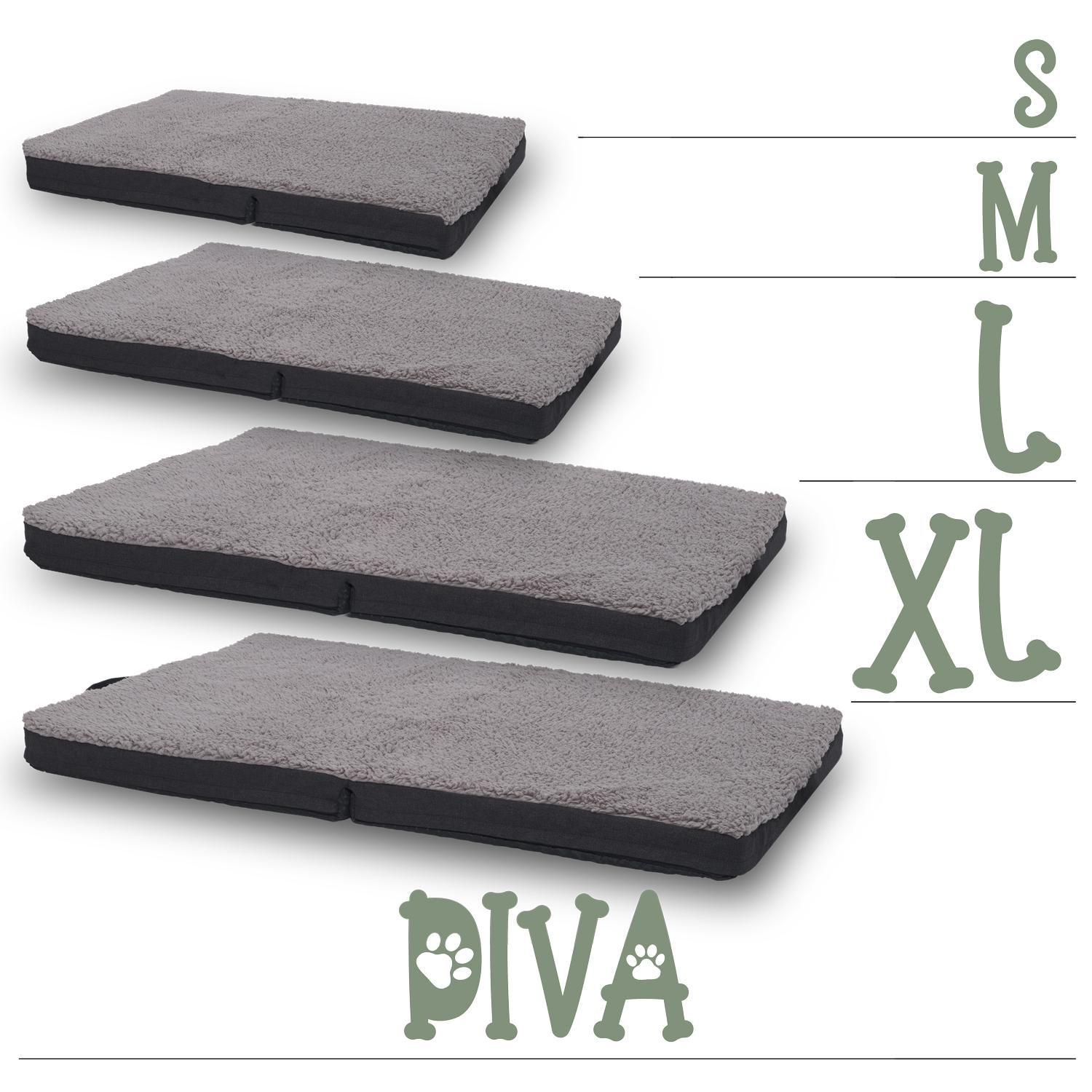 Petzzz ergonomiczna mata dla zwierząt Diva XL 120 x 80 x 5 cm, składana, antypoślizgowa