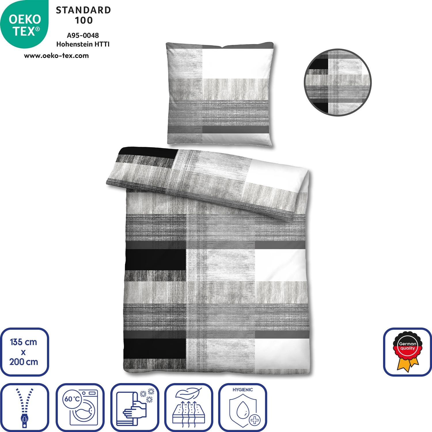 Eigenschaften als Symbole – CloudComfort Basic Mikrofaser Seersucker Bettwäsche 135 x 200 + 80 x 80 cm