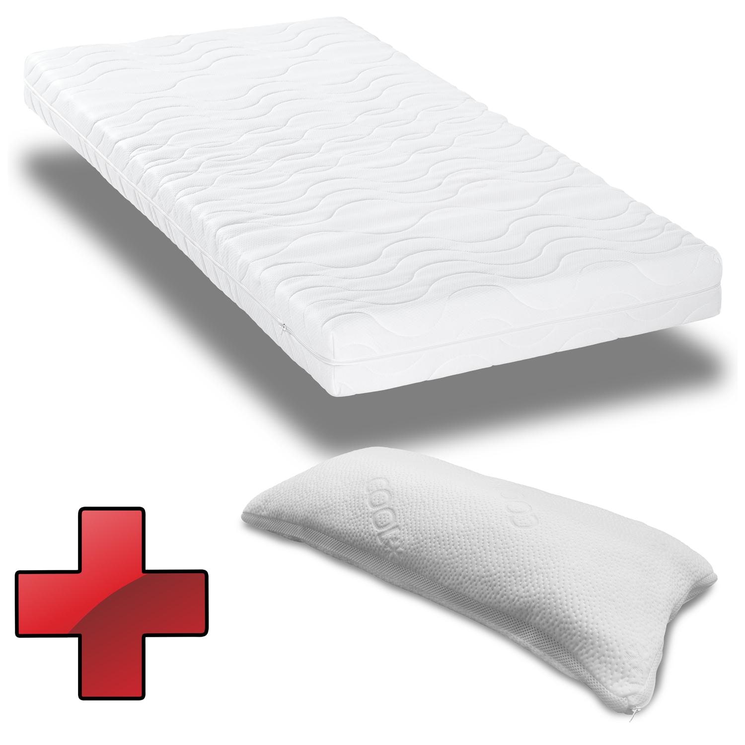 CloudComfort Premium 140 x 200 cm H2/H3 + CloudComfort visco-elastisch kussen 40 x 80 cm