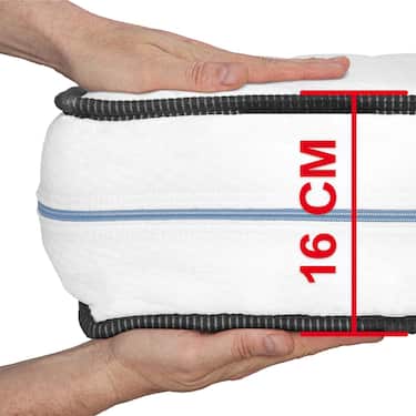 Online-Retoure Komfortschaummatratze Supportho Basic 140 x 200 cm, Höhe 16 cm, Härtegrad H2/H3
