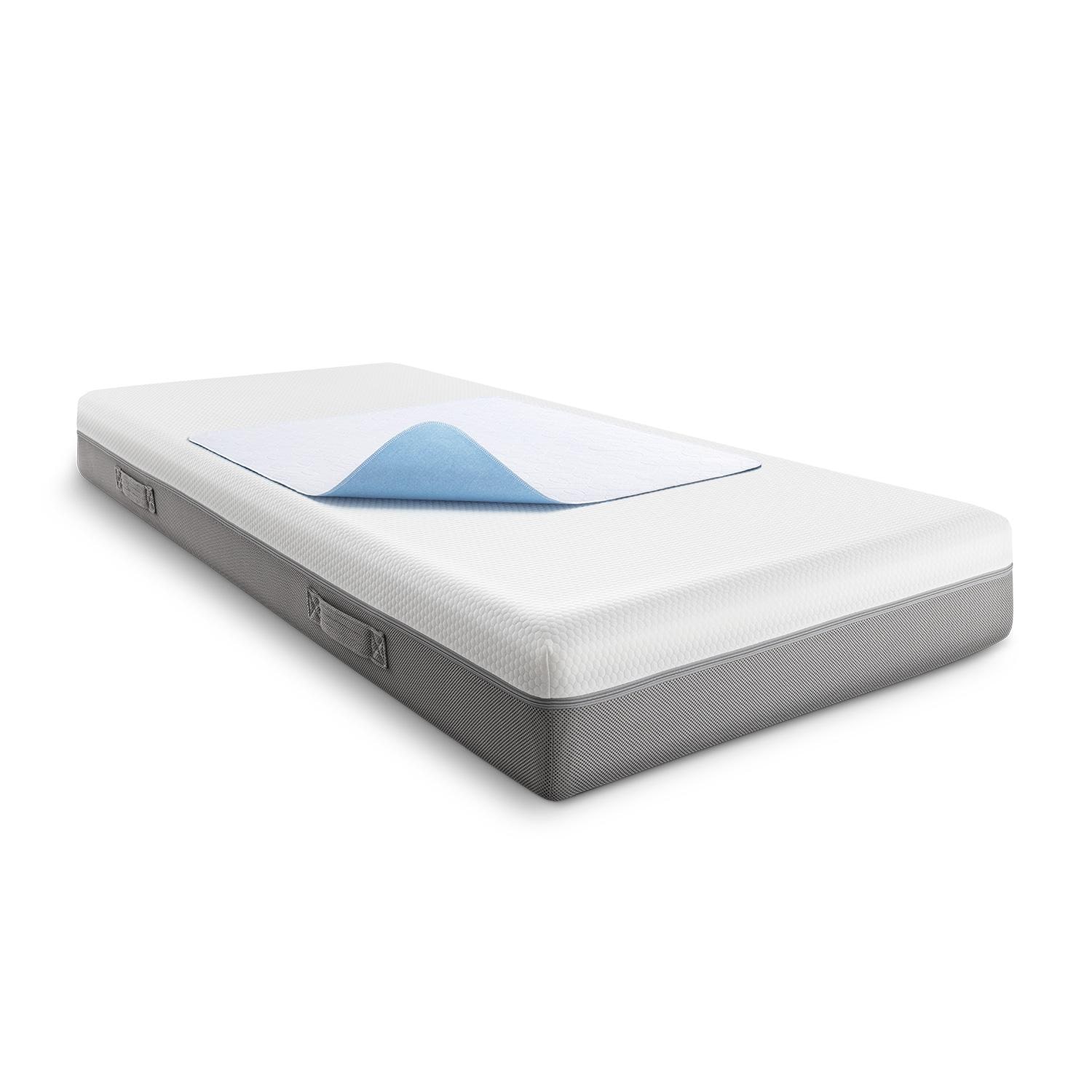 Sleezzz Vital waterproof absorbent fleece mattress topper, 75 x 90 cm, to protect the mattress in a pack of 10