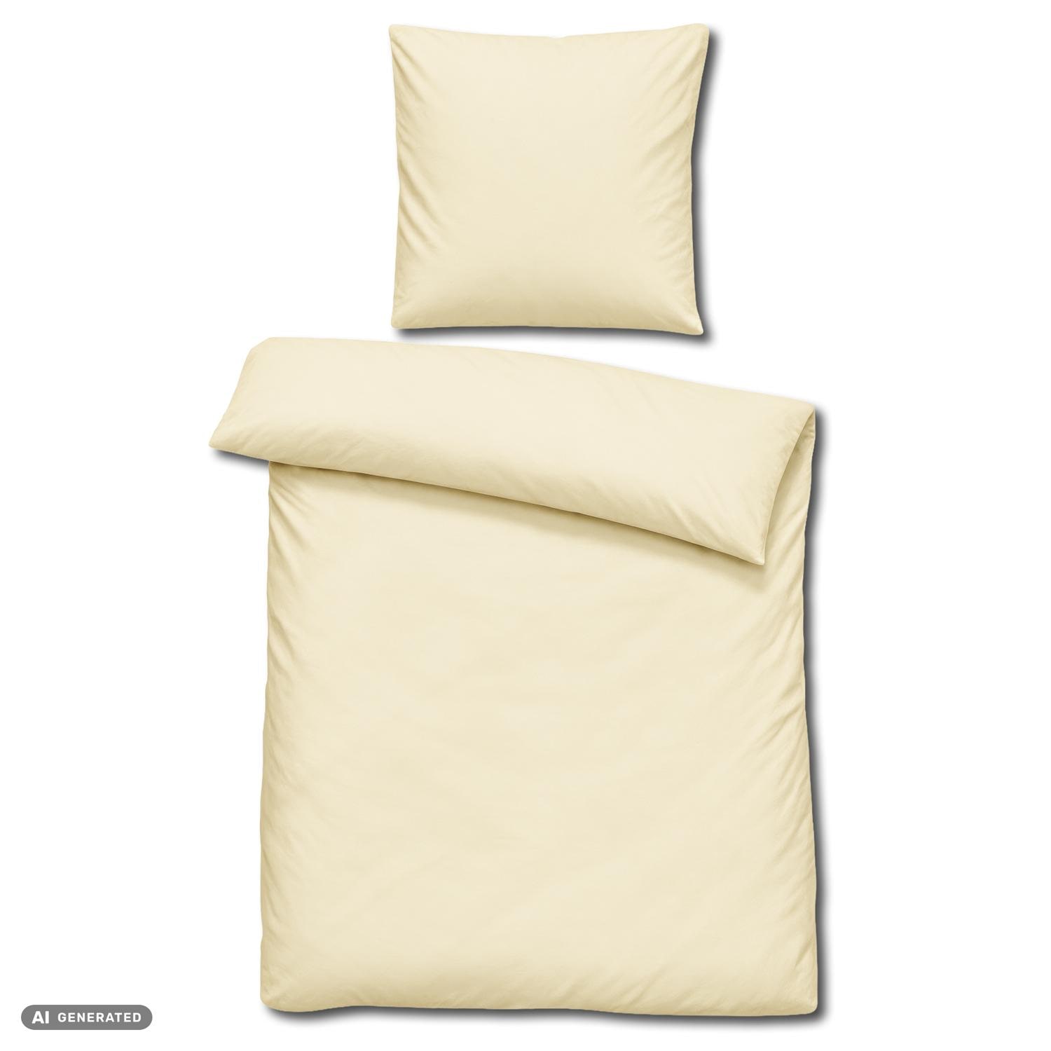Cloud Comfort Mako Satin Bedding 2-Piece Set: 135 x 200 cm + 80 x 80 cm