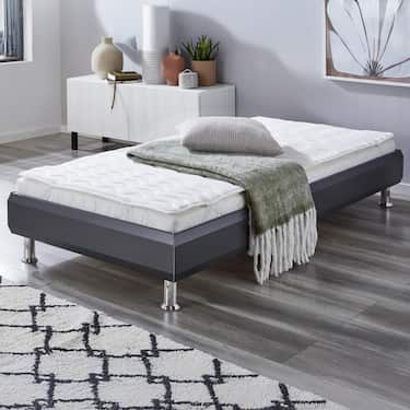 Online-Retoure 2,5 cm Komfortschaumtopper Sleezzz® Basic 180 x 200 cm mit 7-Zonen-Wellensteppung und Eckgummis