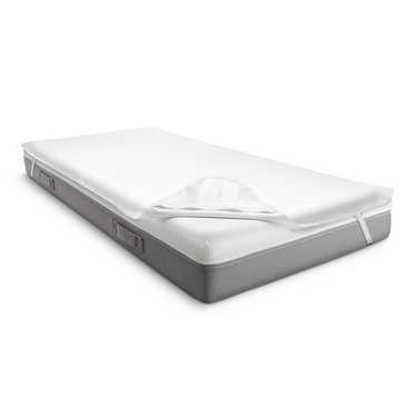 Sleezzz Vital wasserdichter Molton Matratzenschutz Fixspann 90 x 200 cm, Matratzenschoner aus 100% Baumwolle in weiß