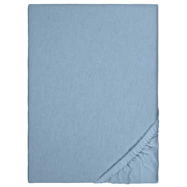 Spannbettlaken Winterflausch blau 90 x 190 - 100 x 200 cm