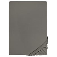 Castell Jersey Baumwoll Spannbettlaken dunkeltaupe 90 x 190 - 100 x 200 cm