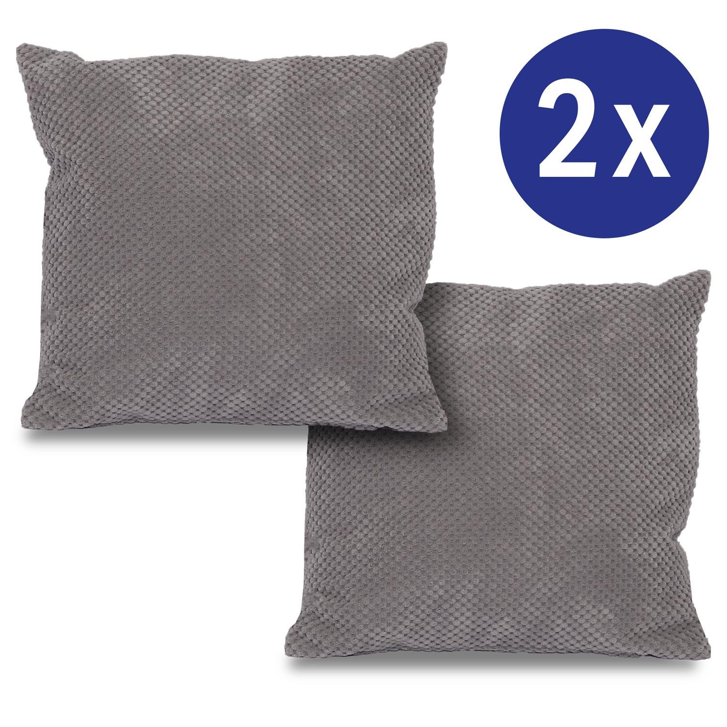 Cushion cover anthracite 40 x 40 cm