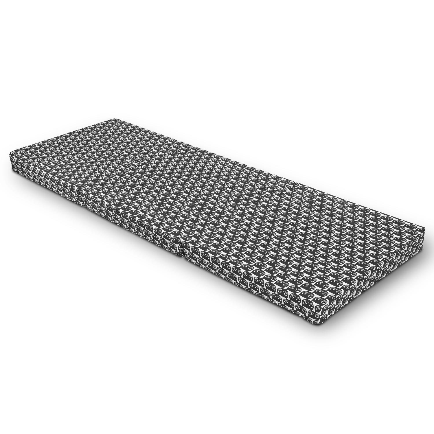 Reversible sides – CloudComfort Basic folding mattress 70 x 195 cm cat pattern