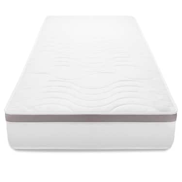 7 Zonen ergonomische Taschenfederkernmatratze Sleezzz Diamond T1000 180 x 200 cm, Höhe 23 cm, Härtegrad H2/H3, 1000 Federn/2m² + 2 x CloudComfort Basic Mikrofaser Bettset 135 x 200 cm + 80 x 80 cm
