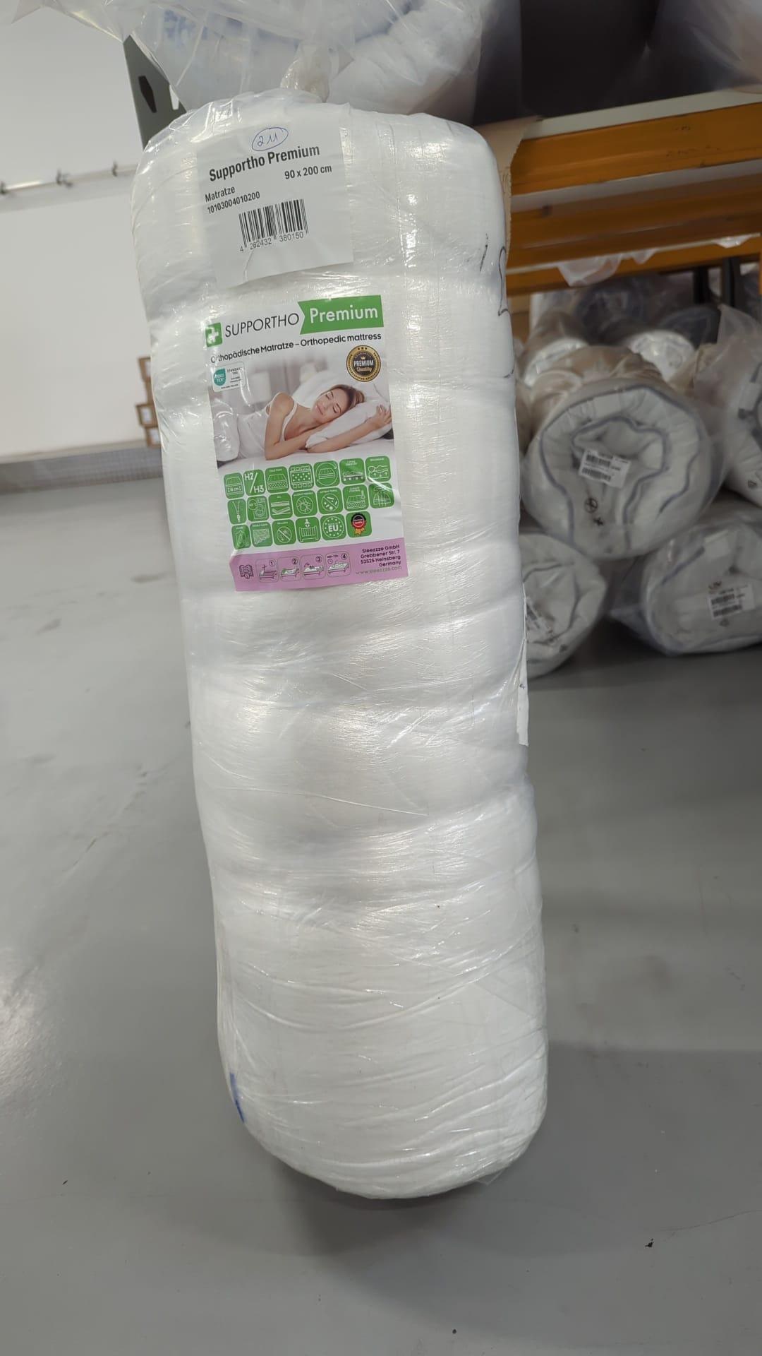 Online return Orthopaedic cold foam mattress Supportho Premium 90 x 200 cm, height 18 cm, firmness level H2/H3