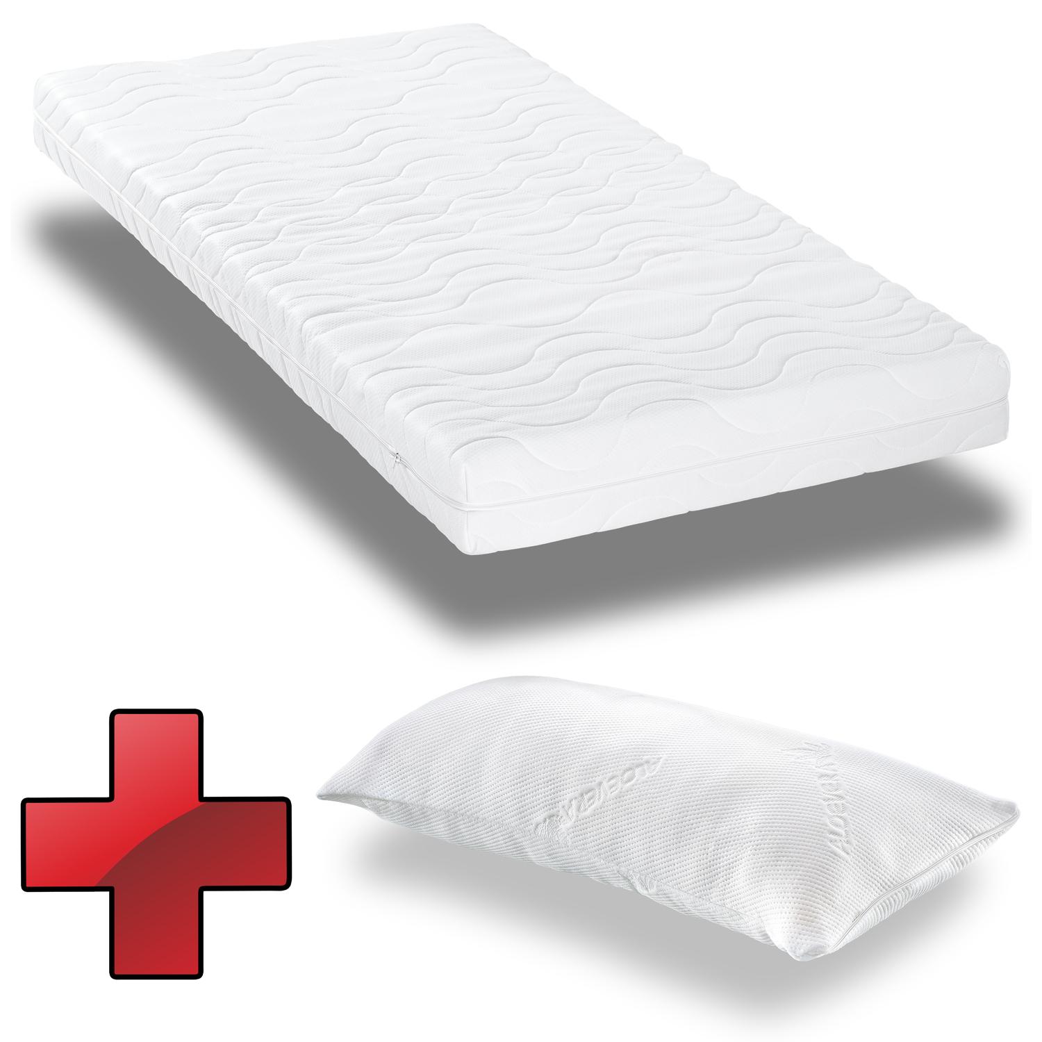 CloudComfort Premium 90 x 200 cm H2/H3 + CloudComfort viscoelastic pillow 40 x 80 cm