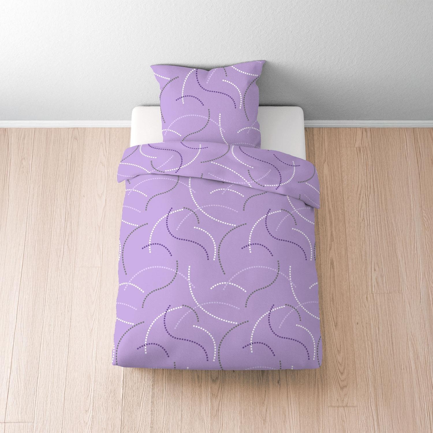 Double pack of microfiber bed linen 155 x 220 + 80 x 80 cm