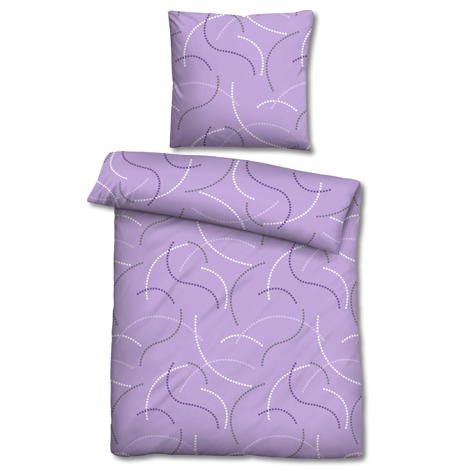 Double pack of microfiber bed linen 155 x 220 + 80 x 80 cm