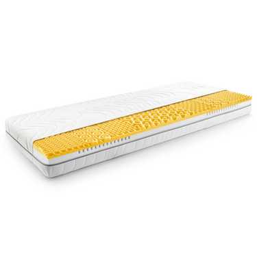 Matelas viscoélastique 7 zones Sleezzz Smart 100 x 200 cm, hauteur 18 cm, degré de fermeté H3 avec mousse à mémoire de forme Air