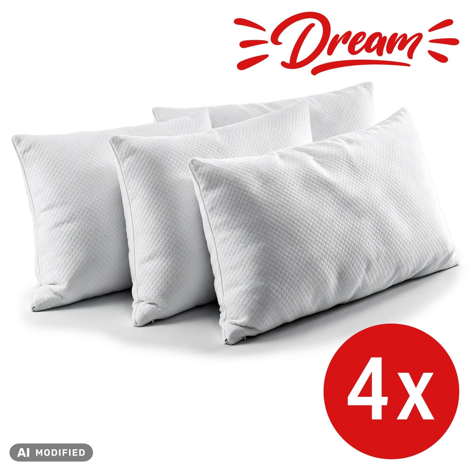 Комплект от 4 вискоеластични възглавници за подкрепа на врата „Dream“ 40 x 80 см