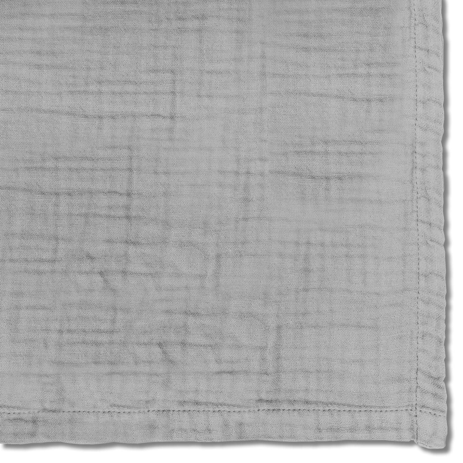 Cover in detail – Sleezzz® muslin blanket gray 150 x 200 cm