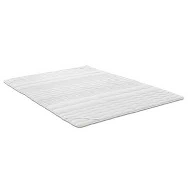 2,5 cm Komfortschaumtopper Sleezzz® Basic 80 x 200 cm mit 7-Zonen-Wellensteppung und Eckgummis