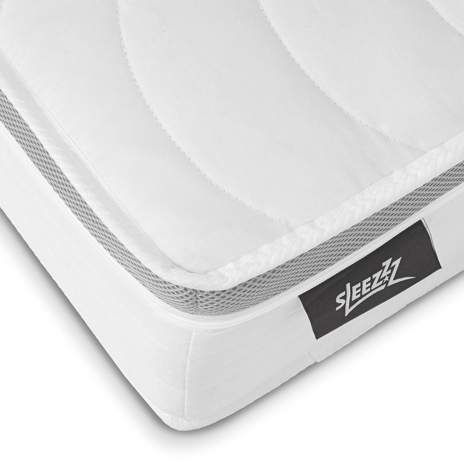 Bezug im Detail – Taschenfederkernmatratze Sleezzz® Diamond T1000 180 x 200 cm H2/H3 + 2 x Mikrofaser Bettset 135 x 200 cm + 80 x 80 cm