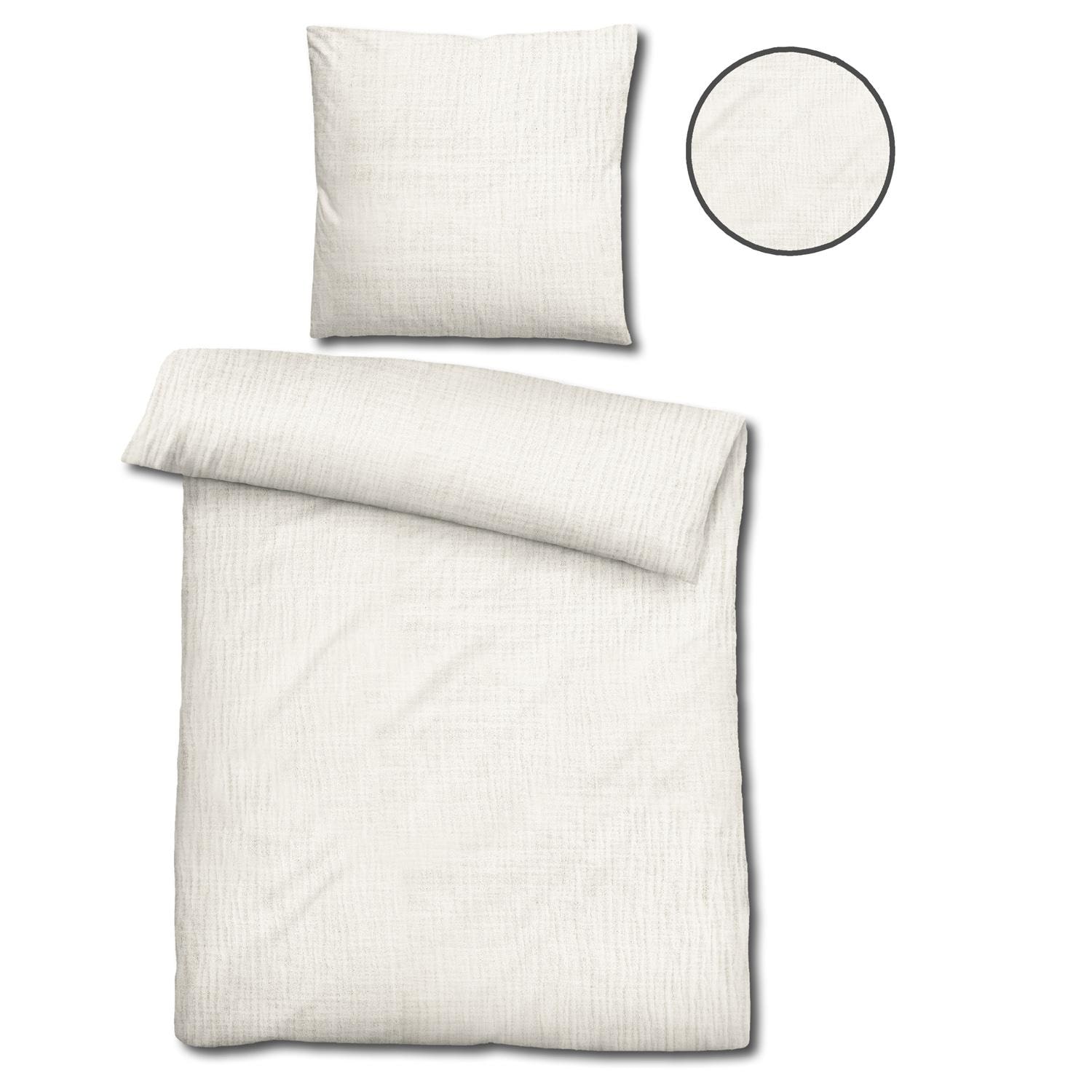 Çift kişilik paket Sleezzz® muslin nevresim doğal 135 x 200 cm + 80 x 80 cm