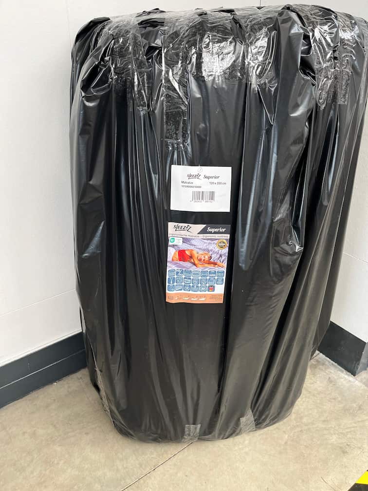 Online-Retoure 7 Zonen Matratze Sleezzz Superior 120 x 200 cm, Höhe 21 cm, Härtegrad H3/H4