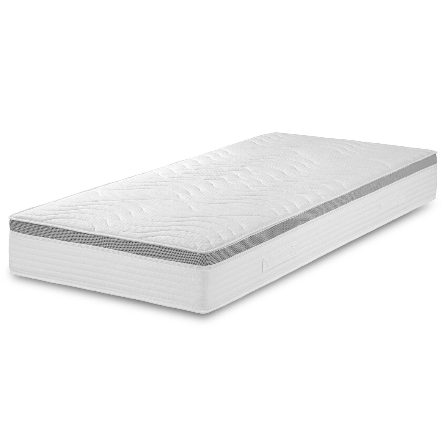 View – Sleezzz® Diamond T1000 pocket spring mattress 90 x 200 cm H2/H3 + mattress topper 90 x 200 cm