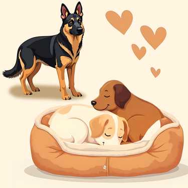 120 x 80 x 10 cm Petzzz dog cushion beige size M