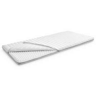 Nakładka z zimnej pianki Supportho premium 80 x 200 cm H3, wysokość 9 cm, stopień twardości H3 z pokrowcem antybakteryjnym