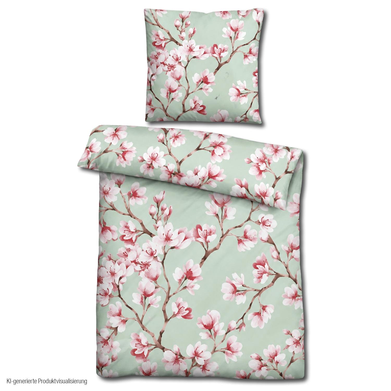 Set di biancheria da letto Cloud Comfort in raso di Mako, 135 x 200 cm + 80 x 80 cm