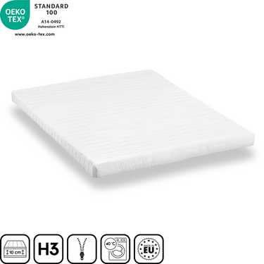 Comfort foam mattress K10 160 x 200 cm, height 10 cm, firmness level H3