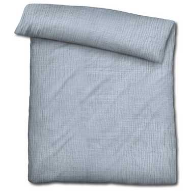 Sleezzz® muslin bed linen blue 135 x 200 cm + 80 x 80 cm