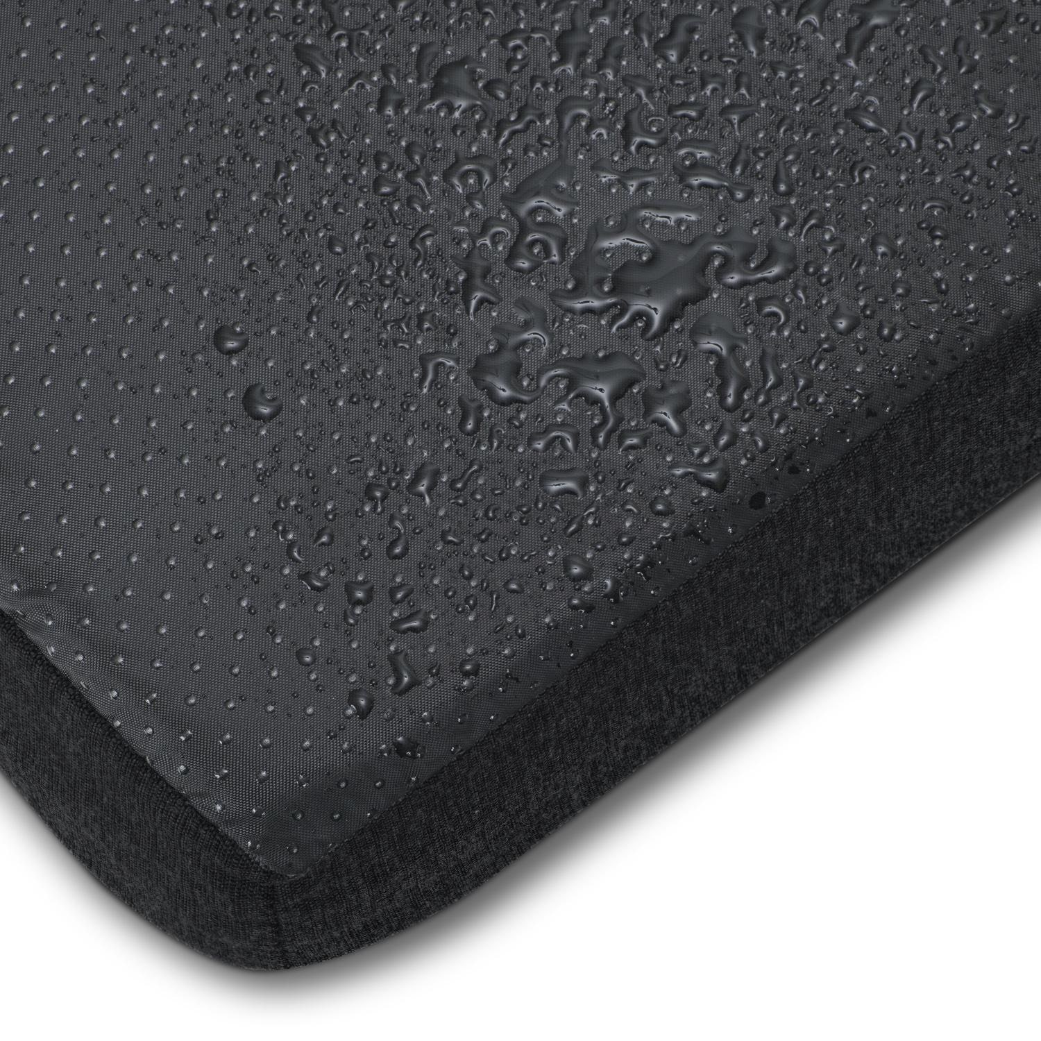 120 x 75 x 10 cm Petzzz orthopedic dog cushion size XL color black