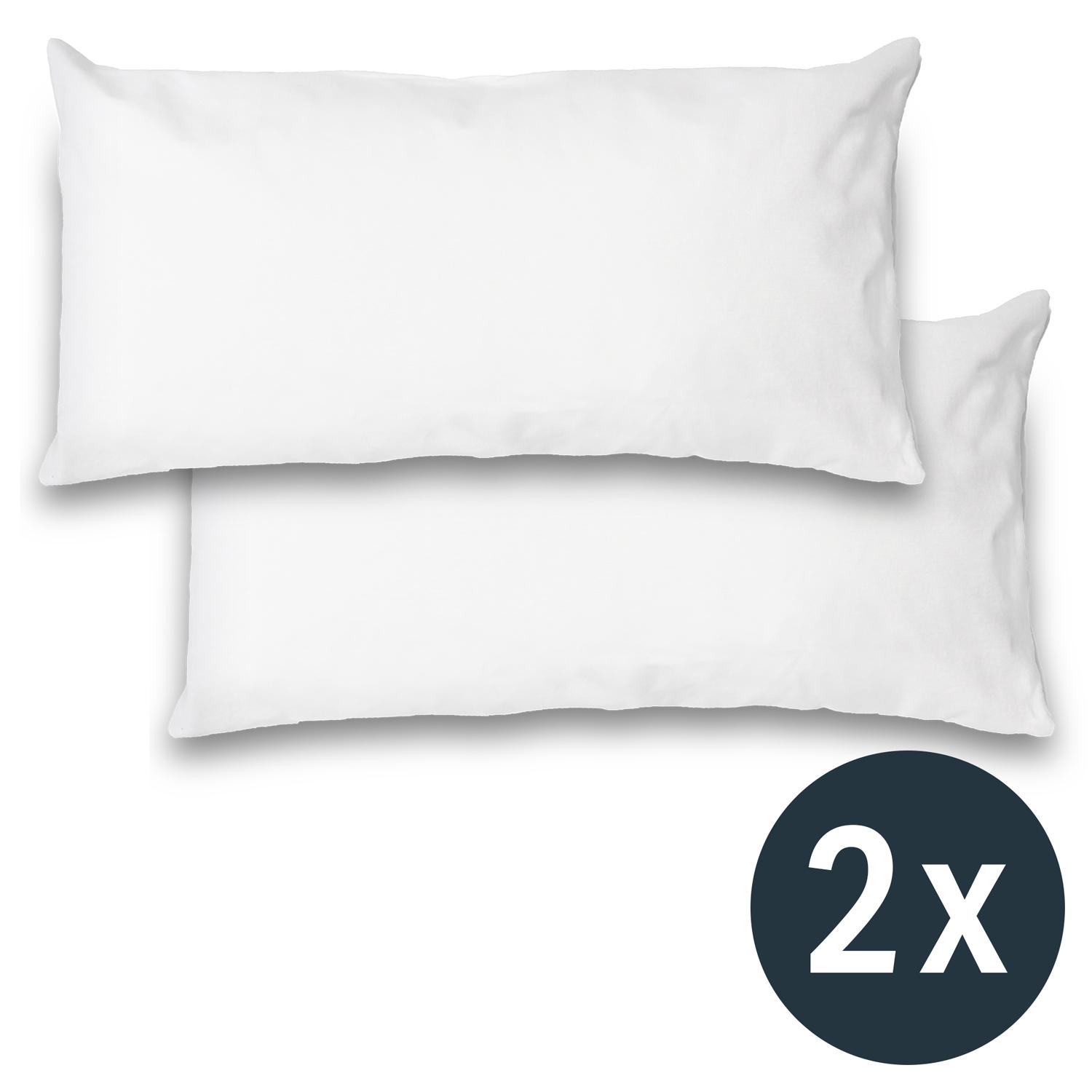 Double pack of Sleezzz Vital waterproof molleton pillowcases 40 x 80 cm