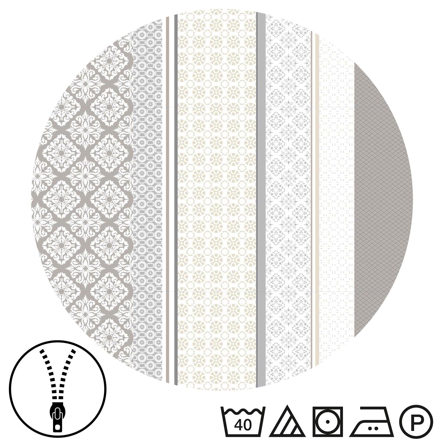Double pack CloudComfort Basic microfiber bed linen beige 135 x 200 + 80 x 80 cm