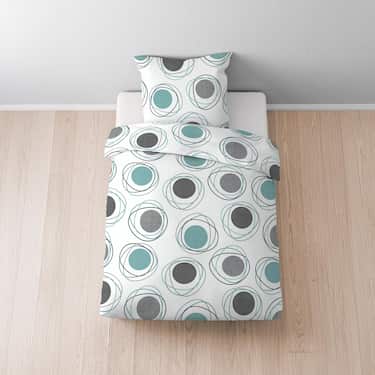 Divvietīgs iepakojums Castell Polycotton Renforcé gultas veļa 135 x 200 cm + 80 x 80 cm