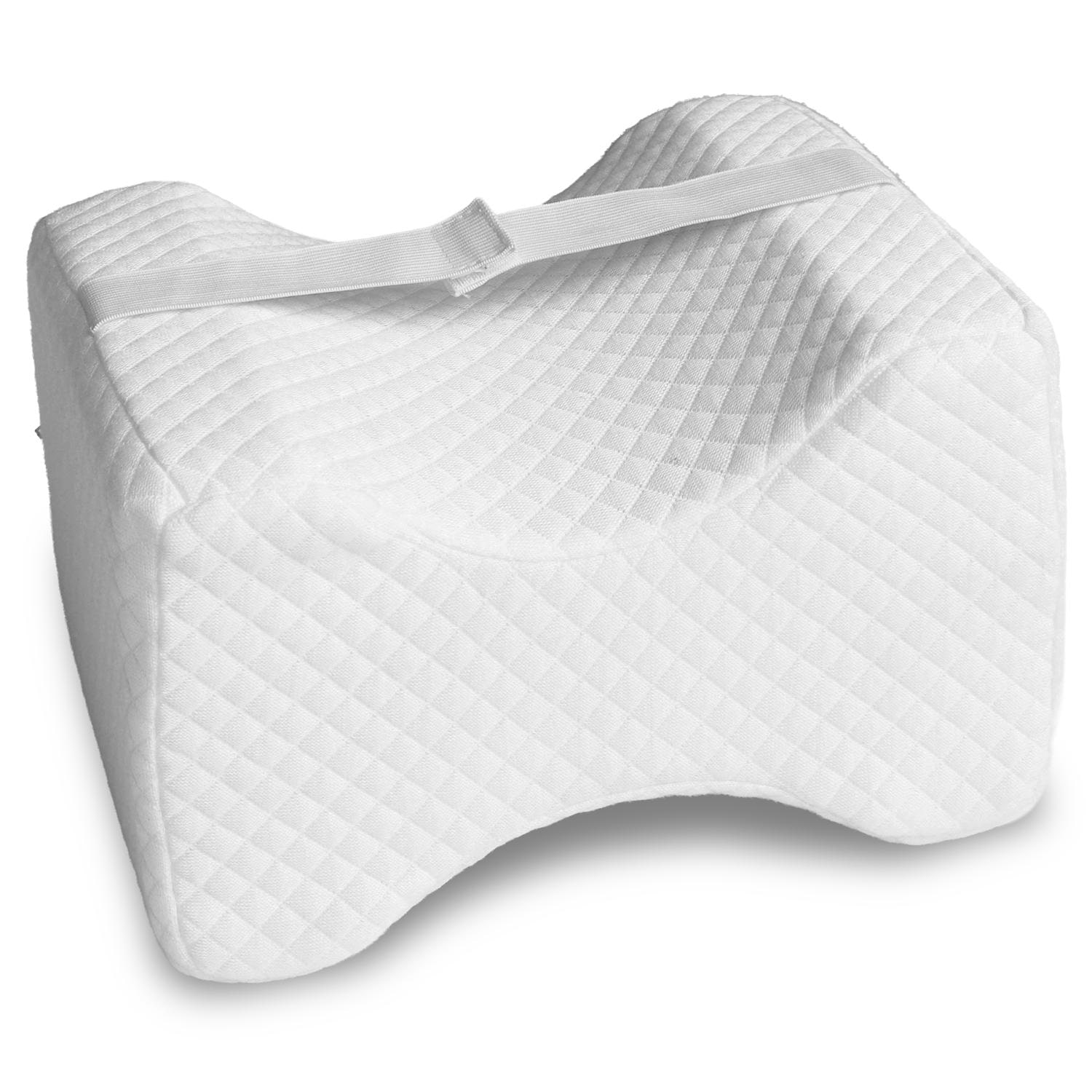 Ergonomic knee cushion for side sleepers 24 x 20 x 15 cm with cooling effect cover