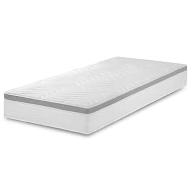 7 Zonen ergonomische Taschenfederkernmatratze Sleezzz Diamond T1000 180 x 200 cm, Höhe 23 cm, Härtegrad H2/H3, 1000 Federn/2m² + 2 x CloudComfort Basic Mikrofaser Bettset 135 x 200 cm + 80 x 80 cm