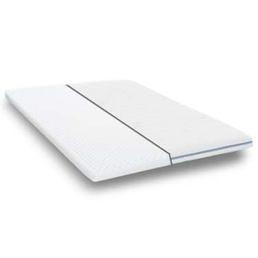 Online-Retoure Kaltschaumtopper Supportho Premium Topper 120 x 200 cm H3, Höhe 9 cm, Härtegrad H3 mit antibakteriellem Bezug