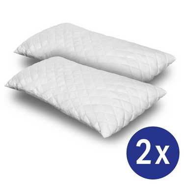 2 x CloudComfort Basic gelvlokkussen 40 x 80 cm