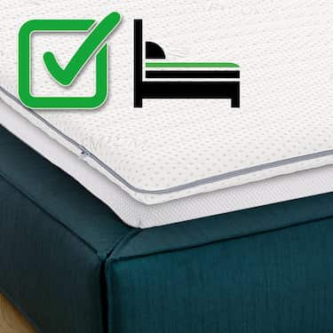 Топър от студена пяна Supportho Premium Topper 80 x 200 см H3, височина 8 см, степен на твърдост H3 с антибактериален калъф