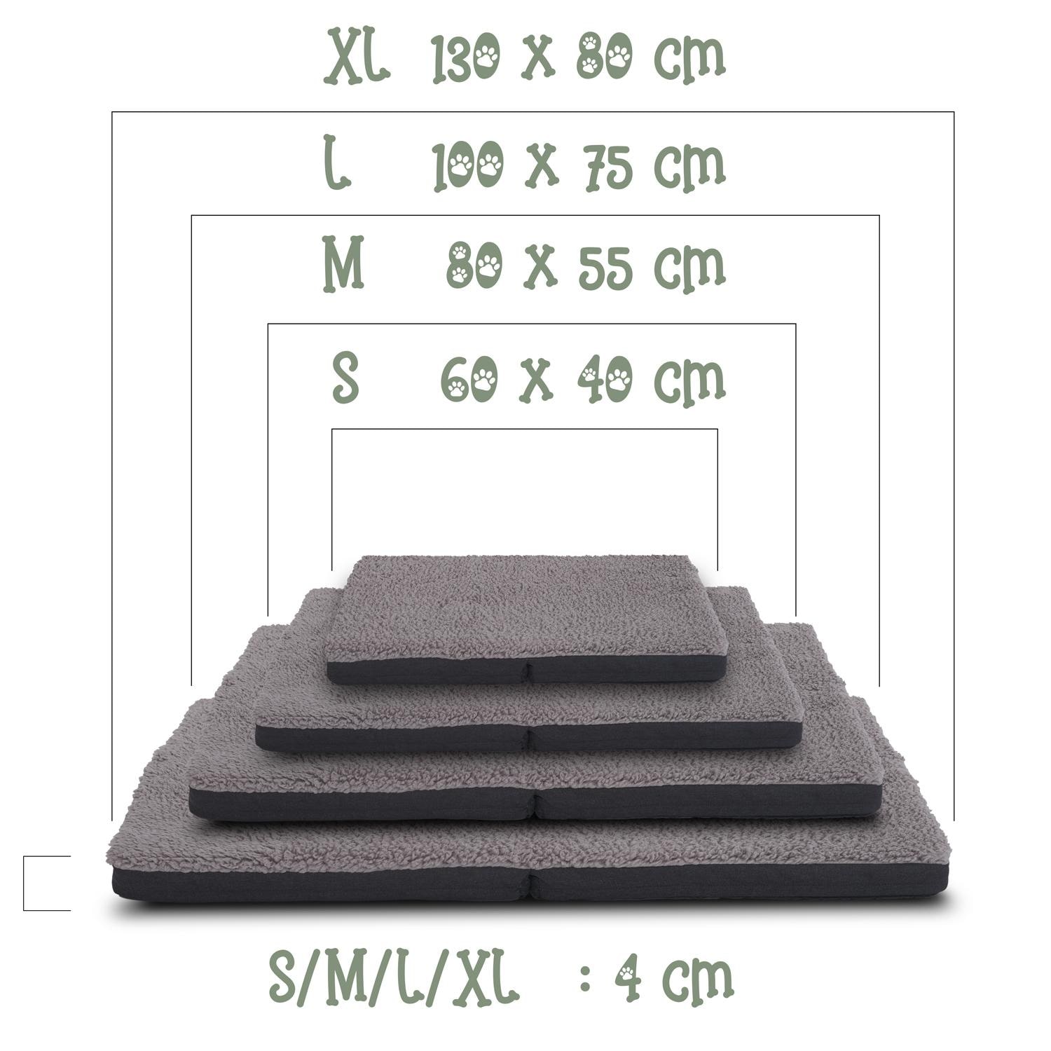 Petzzz ergonomiczna mata dla zwierząt Diva XL 120 x 80 x 5 cm, składana, antypoślizgowa