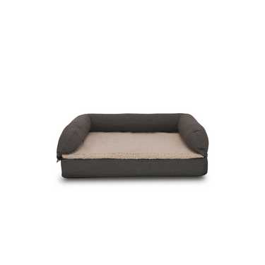 80 x 55 x 23 cm orthopaedic dog bed with backrest size M