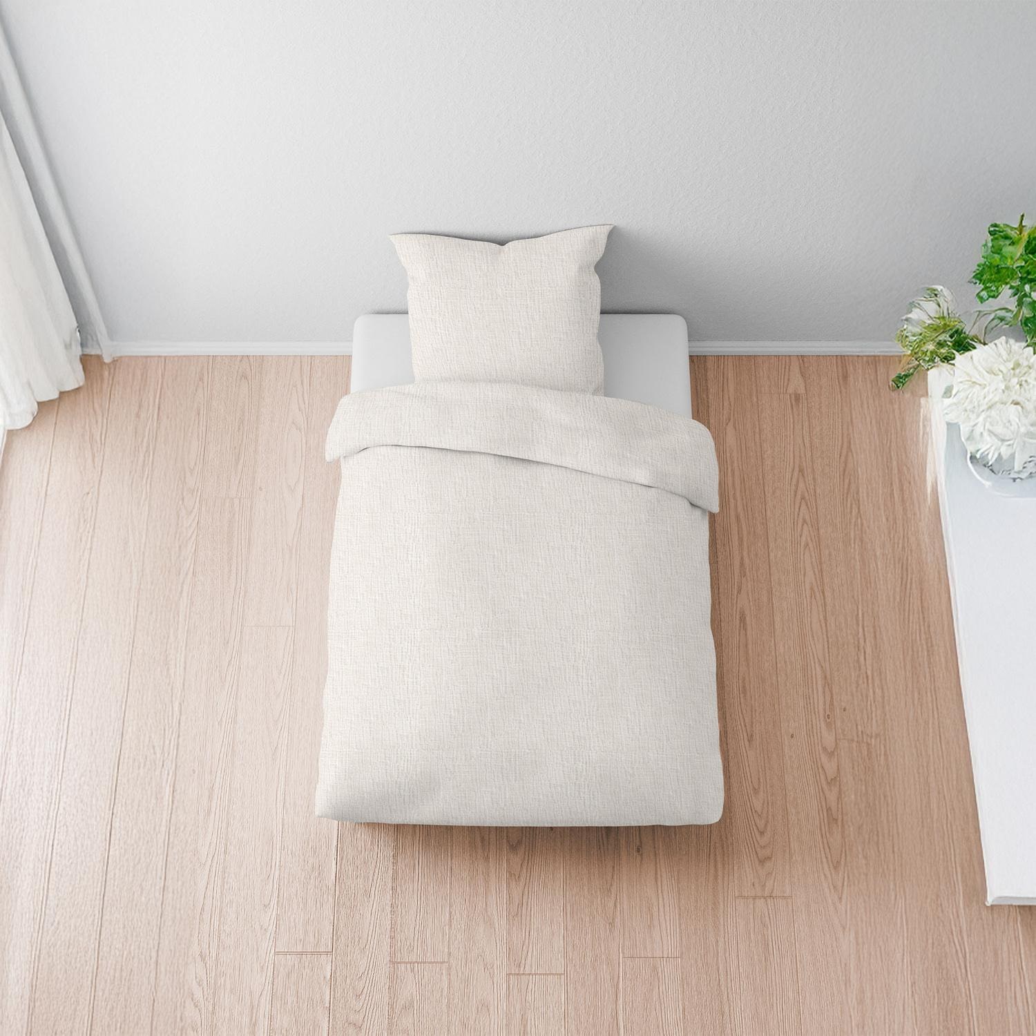 Yatak odasında – Çift kişilik paket Sleezzz® muslin nevresim doğal 135 x 200 cm + 80 x 80 cm